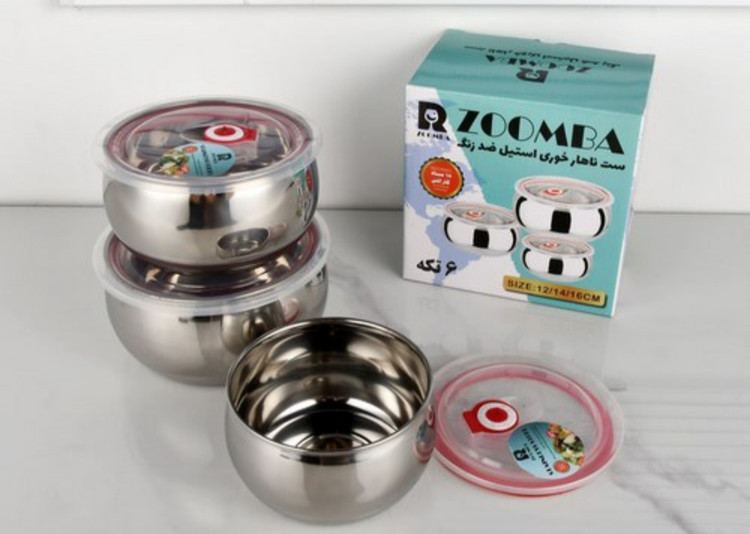 سرویس نهار خوری 6پارچ استیل خمره ای ضد زنگ